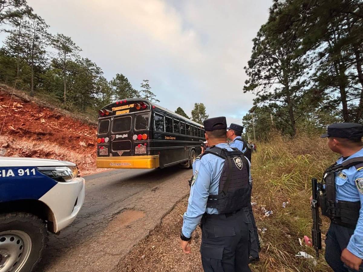 Identifican a las dos personas asesinadas en bus de la ruta Tegucigalpa-Güinope