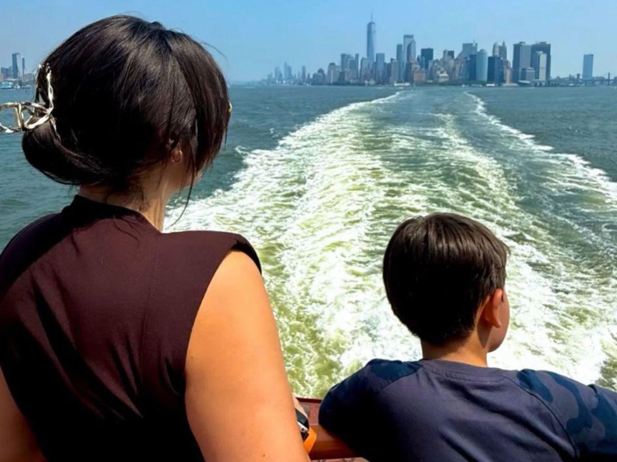 Carolina Lanza presume sus vacaciones junto a su hijo en Nueva York