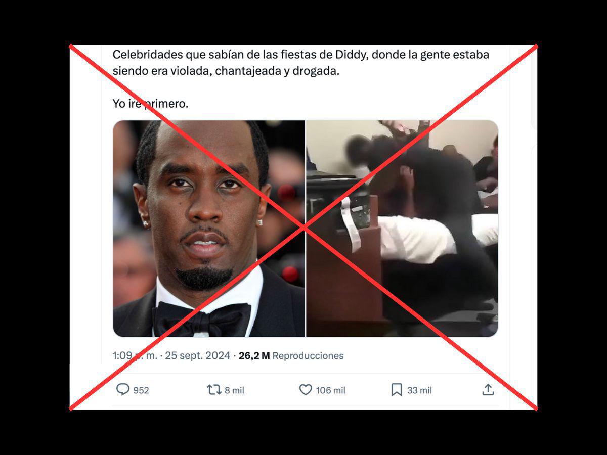 Captura de pantalla a una publicación en X/Twitter realizada el 27 de septiembre de 2024.