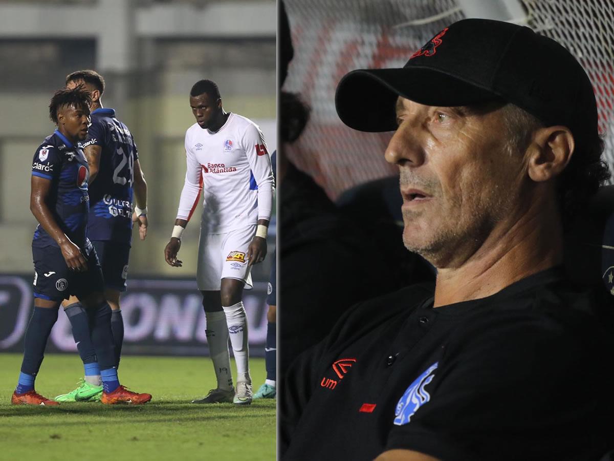 Troglio se va con bronca por el resultado y polémica por jugador de Motagua