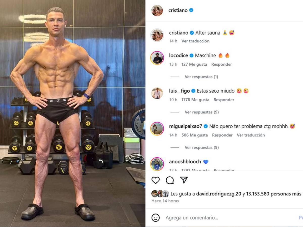 Cristiano Ronaldo impacta con inquietante foto de su físico a sus casi 41 años