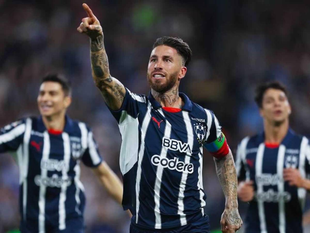 Sergio Ramos se luce: primer gol con Monterrey y su curioso festejo