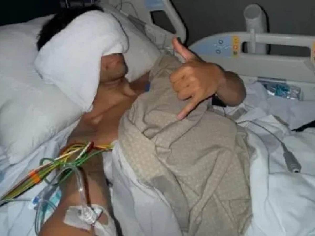 Sufrió brutal accidente y se rompió 11 costillas: las imágenes desde el hospital