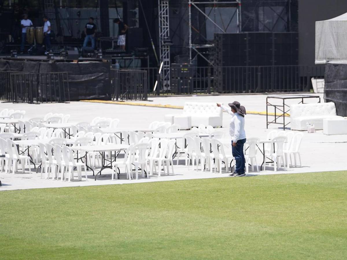 Alcaldía de San Pedro Sula daña más la cancha del estadio Morazán con concierto gratuito