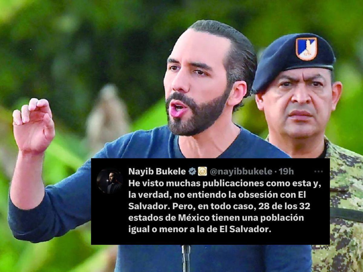 Bukele cuestiona la seguridad en México: “Resuelvan en un estado primero”