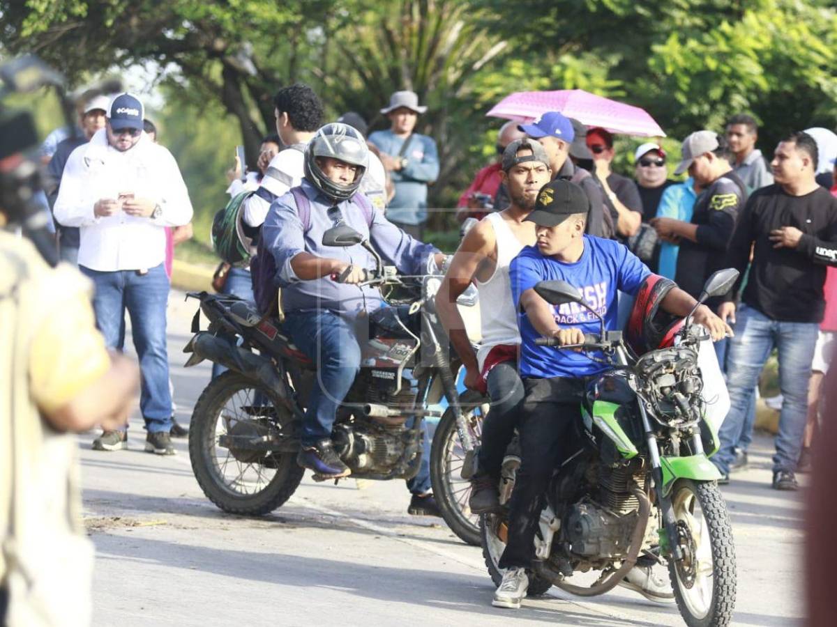 Las imágenes del desalojo de manifestantes en El Progreso, Yoro