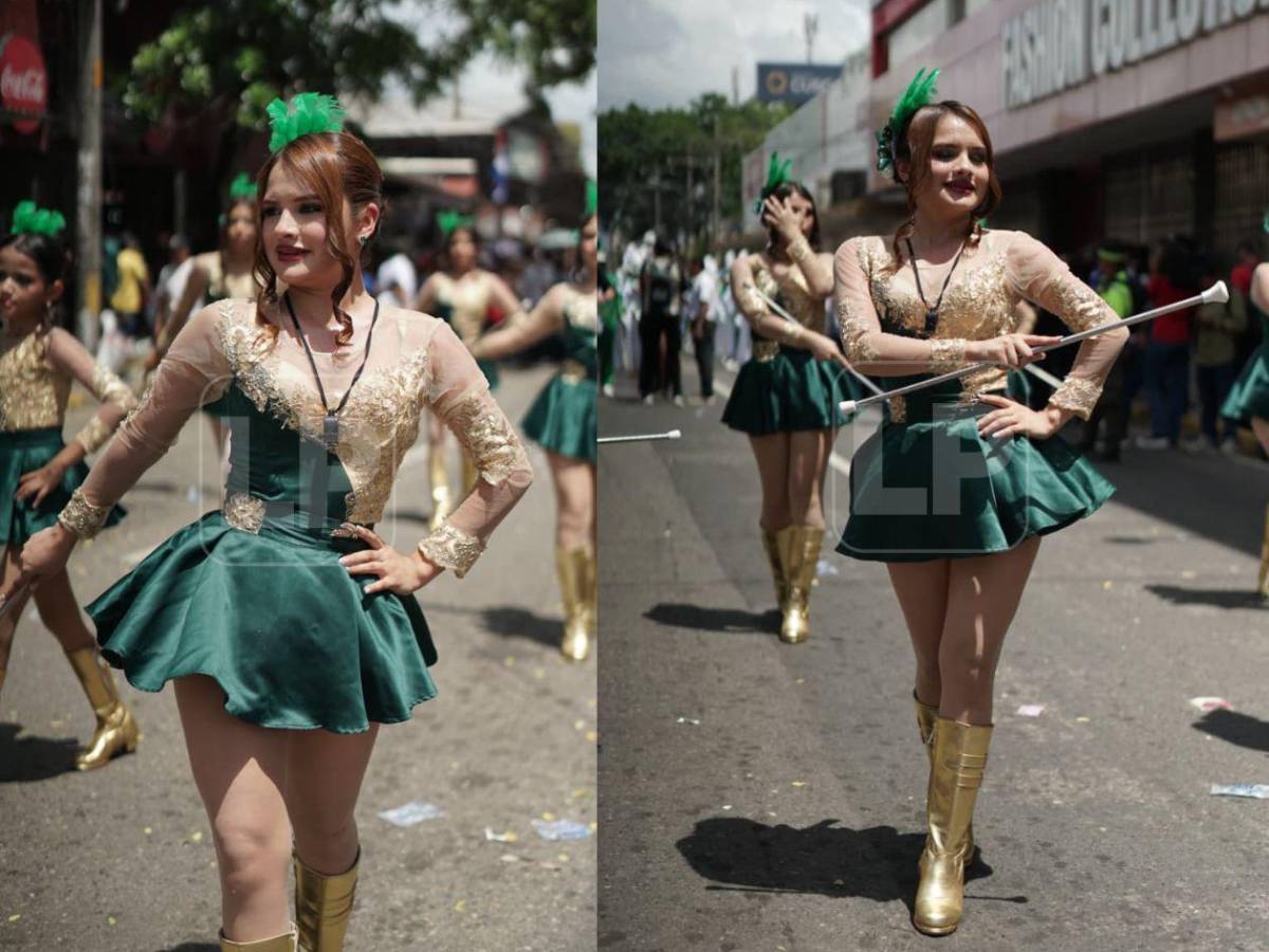 Robaron miradas: las palillonas más destacadas de los desfiles patrios en Honduras