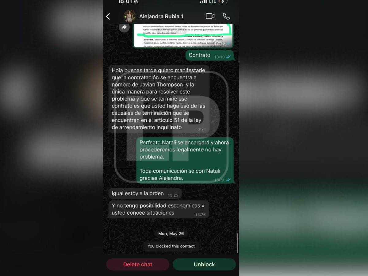 Chats, documentos y amenazas: La polémica de Alejandra Rubio con agente inmobiliaria
