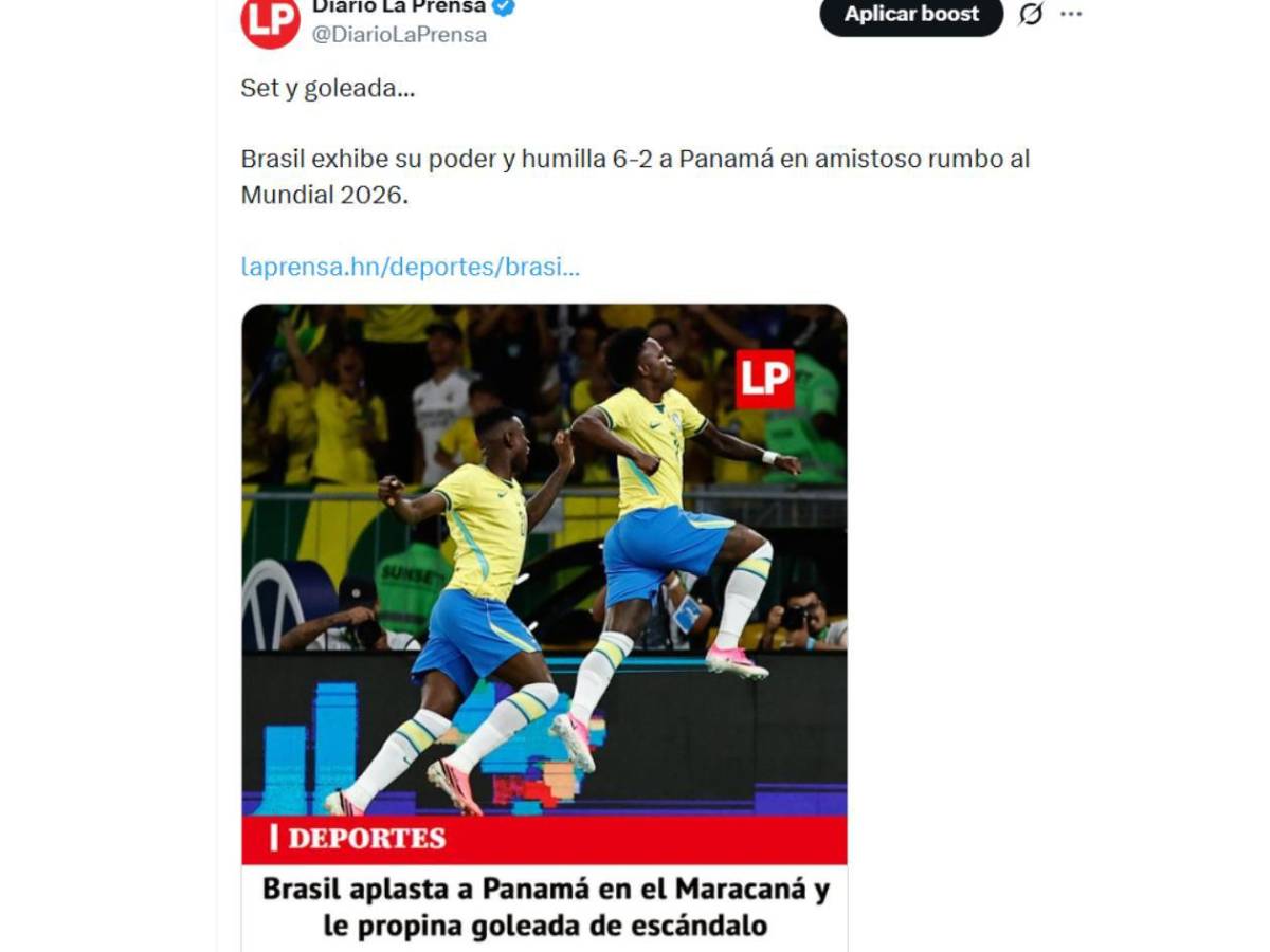 Brasil mete miedo, Panamá reacciona con dolor y Chepe Bomba no se guarda nada
