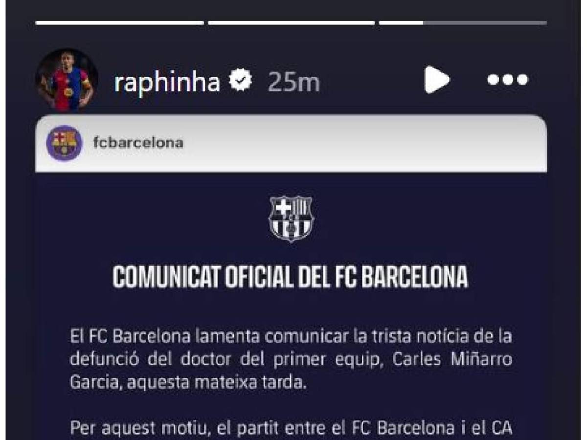 Barcelona de luto: muere miembro del staff antes de partido en LaLiga