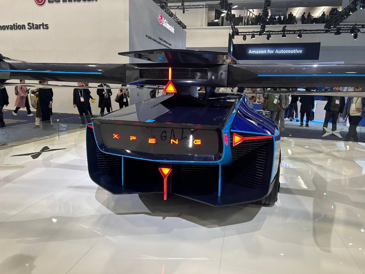 Así se ve la parte trasera del EVTOL Flying Car.