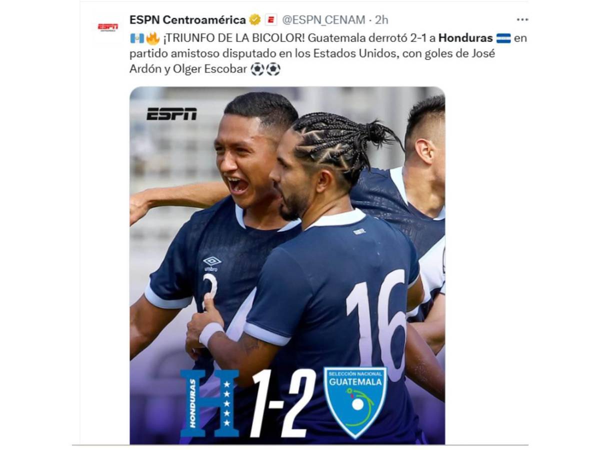 Lo que dice la prensa deportiva tras derrota de Honduras vs Guatemala