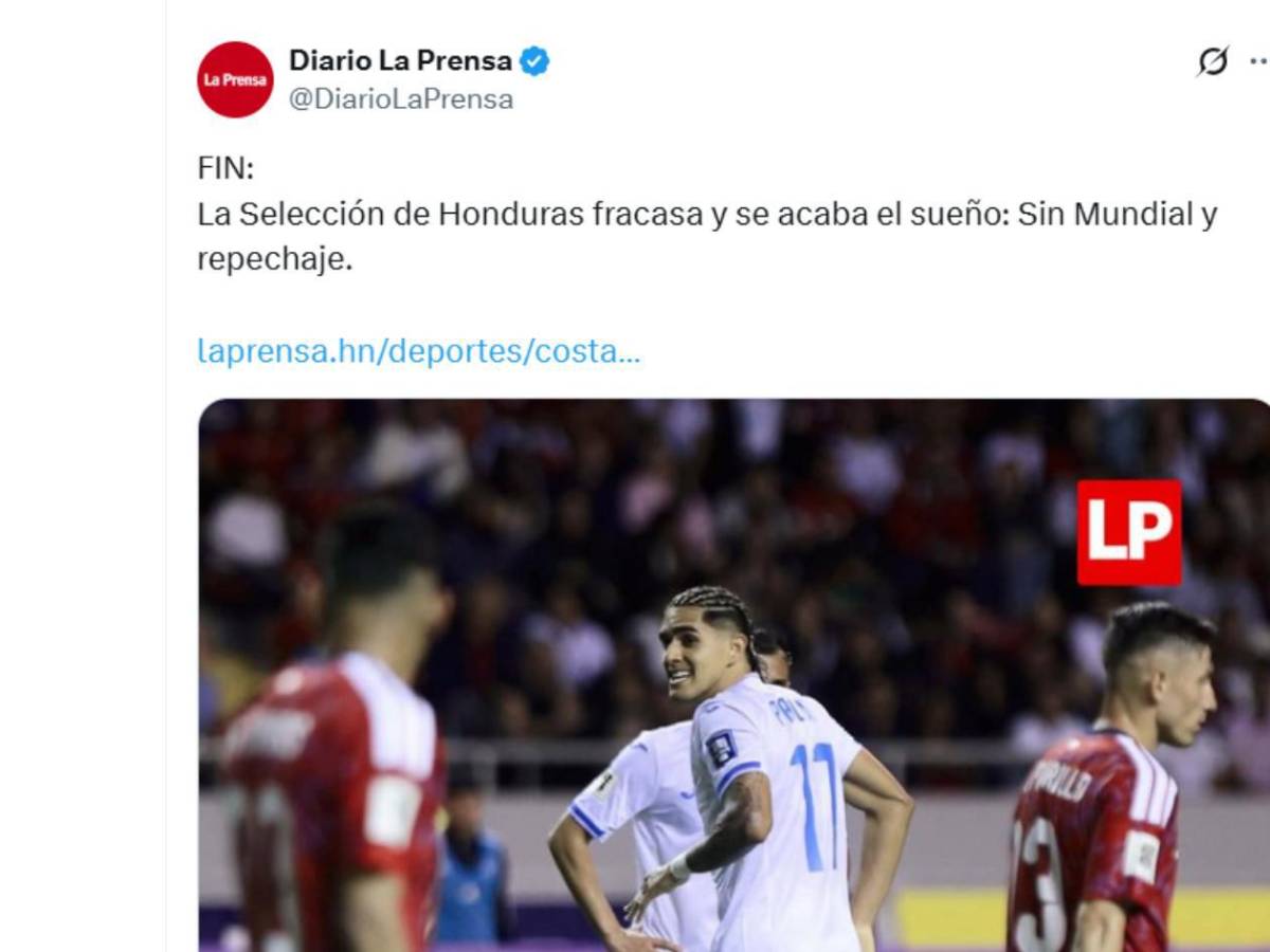 Honduras: Indignación y señalan culpables tras quedarse sin ir al Mundial 2026