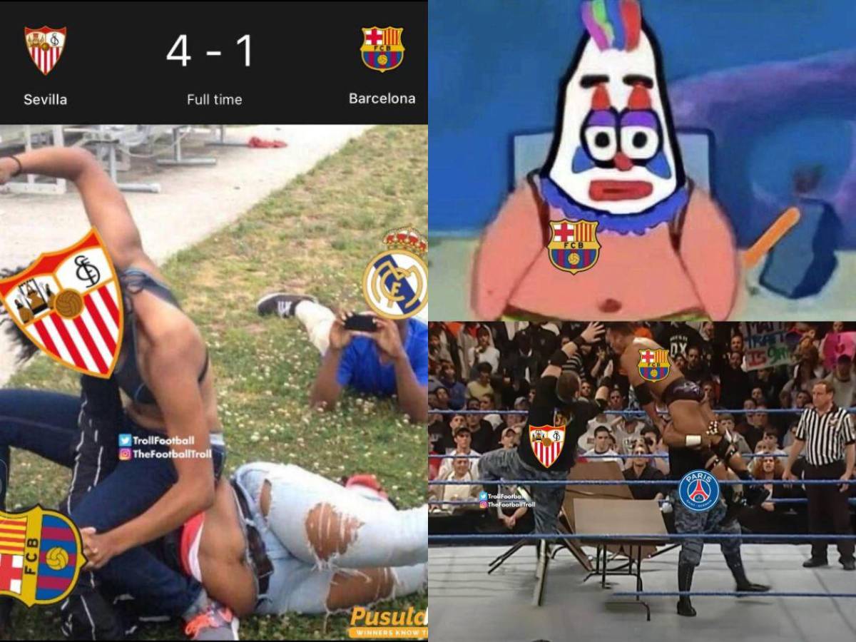 Lewandowski se lleva las burlas: los memes de la derrota del Barcelona ante Sevilla