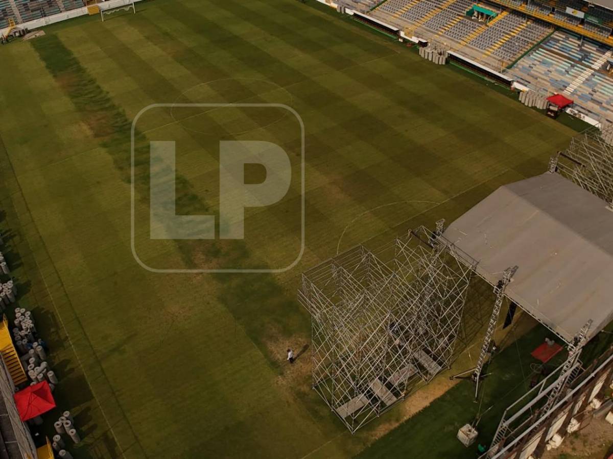 Increíble: Así quedó la cancha del Estadio Morazán tras concierto en SPS
