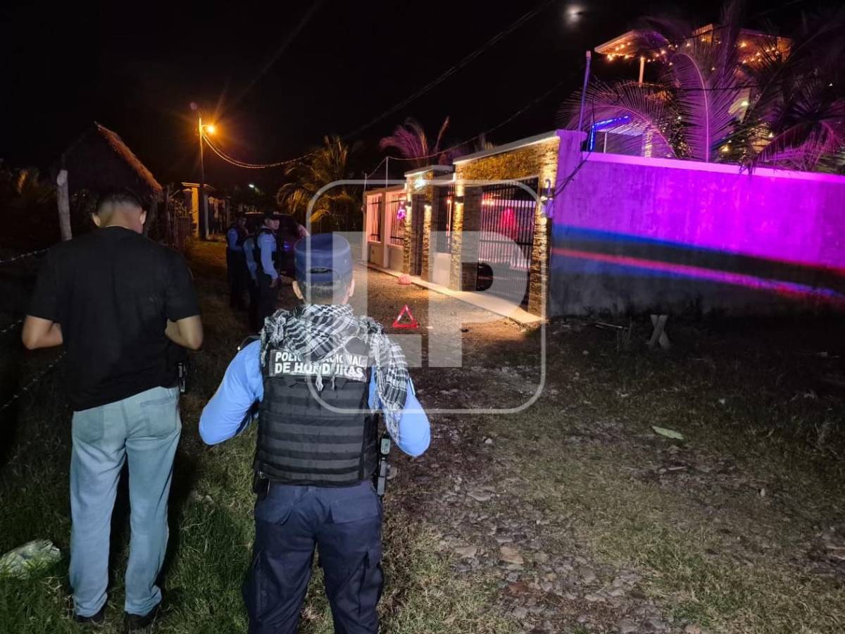 Así fue el ataque armado que dejó tres muertos y un herido en una villa de alquiler en Jutiapa, Atlántida