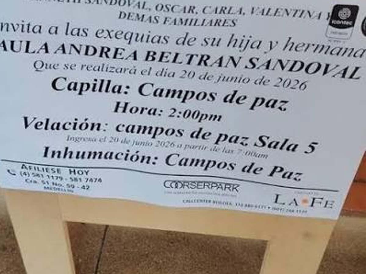 Paula Andrea murió tras someterse a una cirugía para retirar biopolímeros estéticos