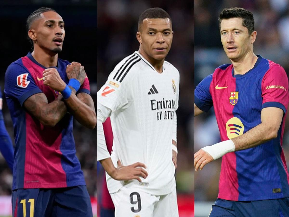 Tabla goleadores Liga Española: Raphinha deja atrás a Mbappé en el Pichichi y ¿Lewandowski?