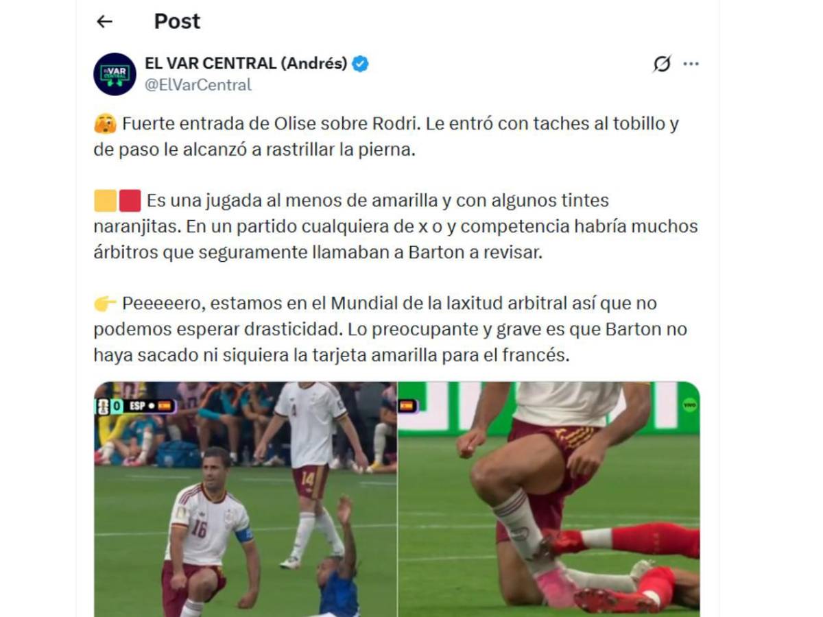 Iván Bartón hace arder las redes en el Francia - España: Es el peor