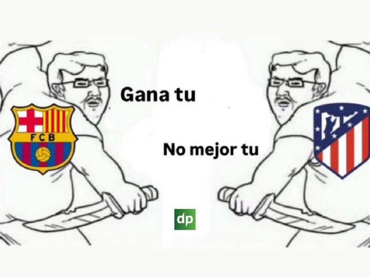 Los mejores memes que dejó el partidazo entre Barcelona y Atlético de Madrid