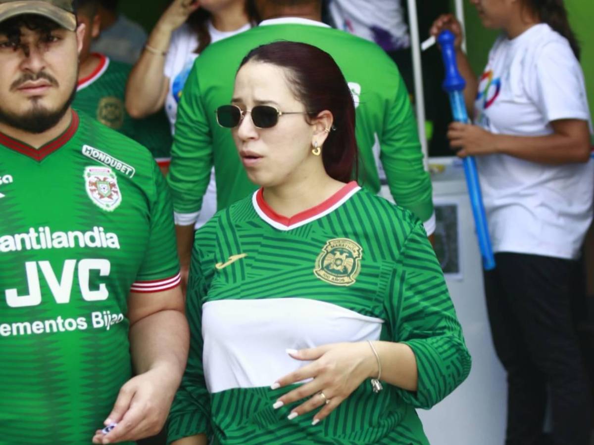 Marathón - Real España: Dama llegó desde Miami y petición a bella chica
