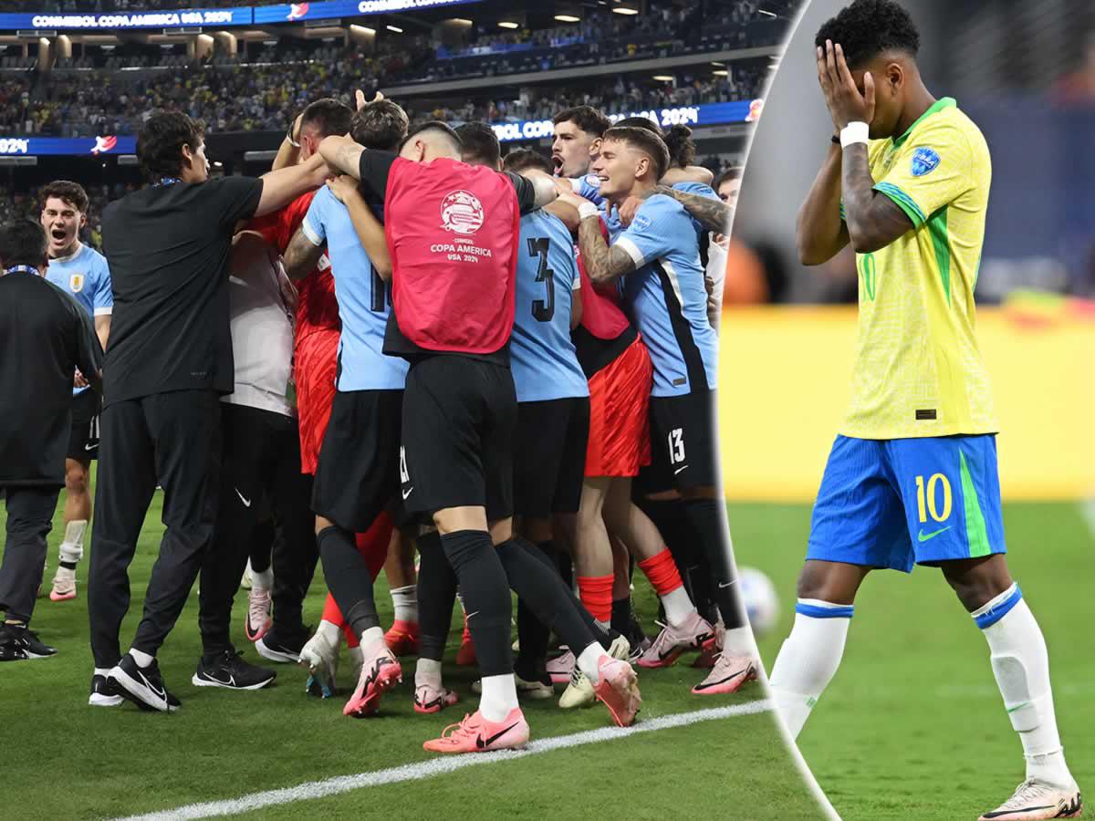 Uruguay elimina en penales a Brasil y clasifica a semifinales de Copa América 2024