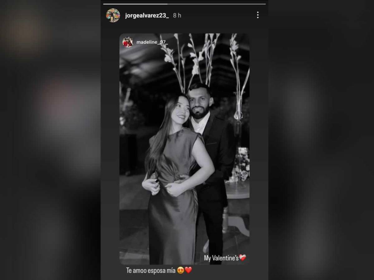 Futbolistas de la Liga Nacional festejan el Día de San Valentín en pareja