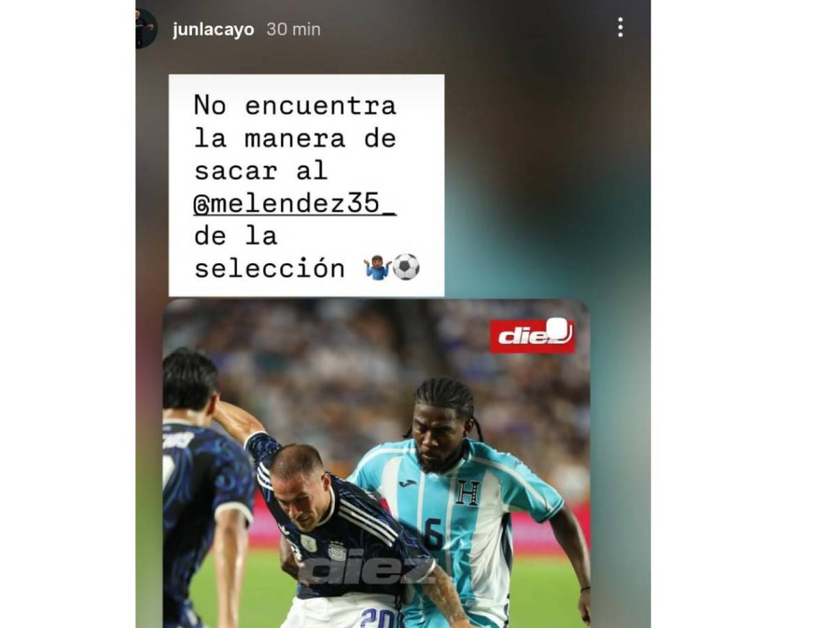Futbolista de Liga Nacional señala al Búho Meléndez tras el Argentina - Honduras