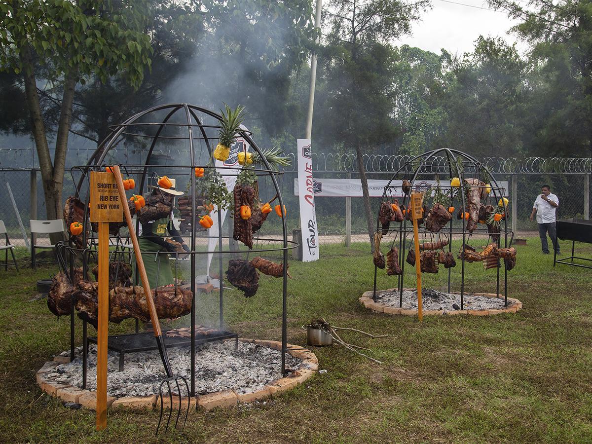 Los domos con diferentes cortes de carne.