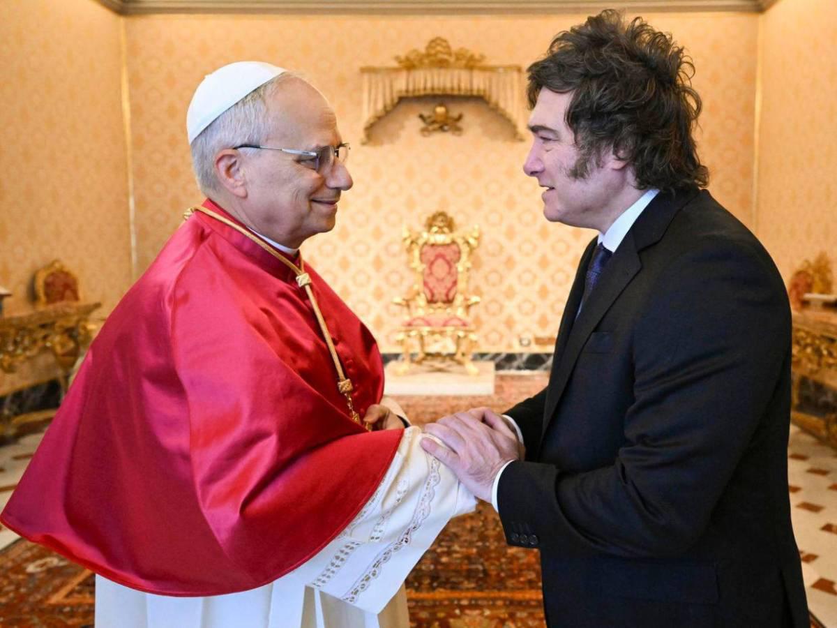 León XIV y Javier Milei tienen su primer encuentro oficial en El Vaticano