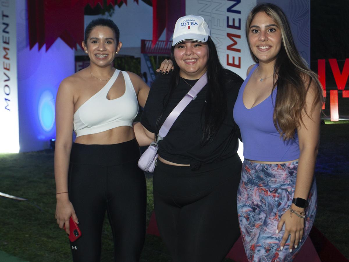 María José Valladares, Tania Orellana y Cinthya Hernández.