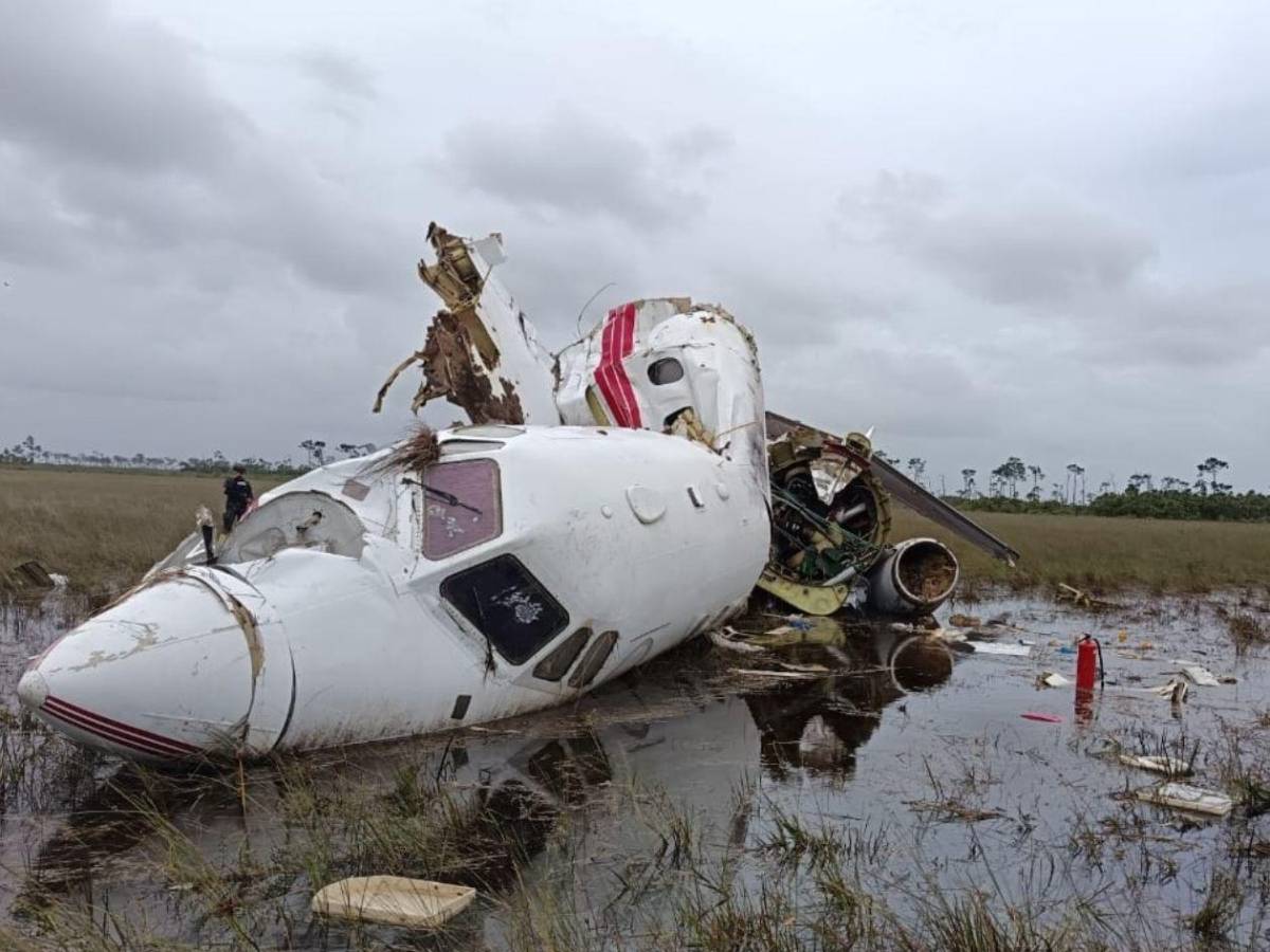 Incautan jet que dejaron abandonado en Gracias a Dios y que salió de Venezuela