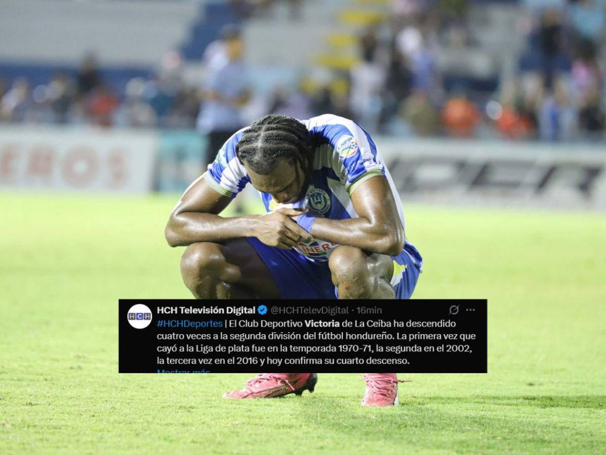 Prensa reacciona: esto dicen tras nuevo descenso del CD Victoria en Honduras