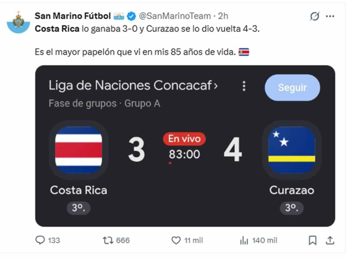 Duros ataques a Costa Rica y piden la cabeza del culpable ante Curazao: 'Chepe Bomba' dispara