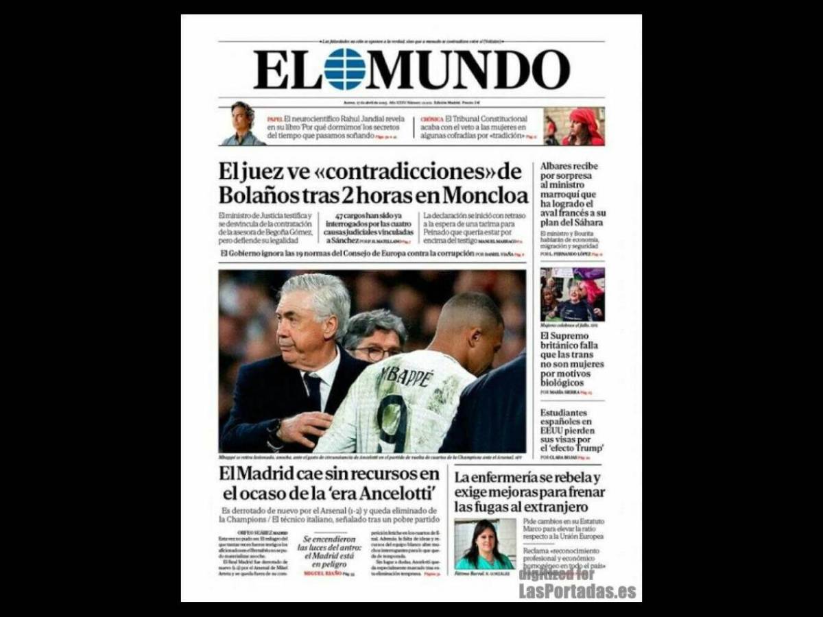 Prensa deportiva sentencia a Real Madrid: Sin jugar a nada no hay milagros