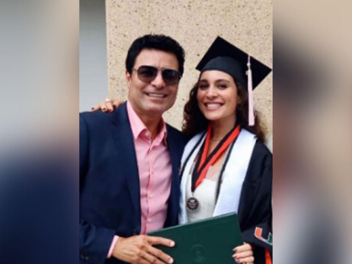 Hija de Chayanne se gradúa con honores de la universidad