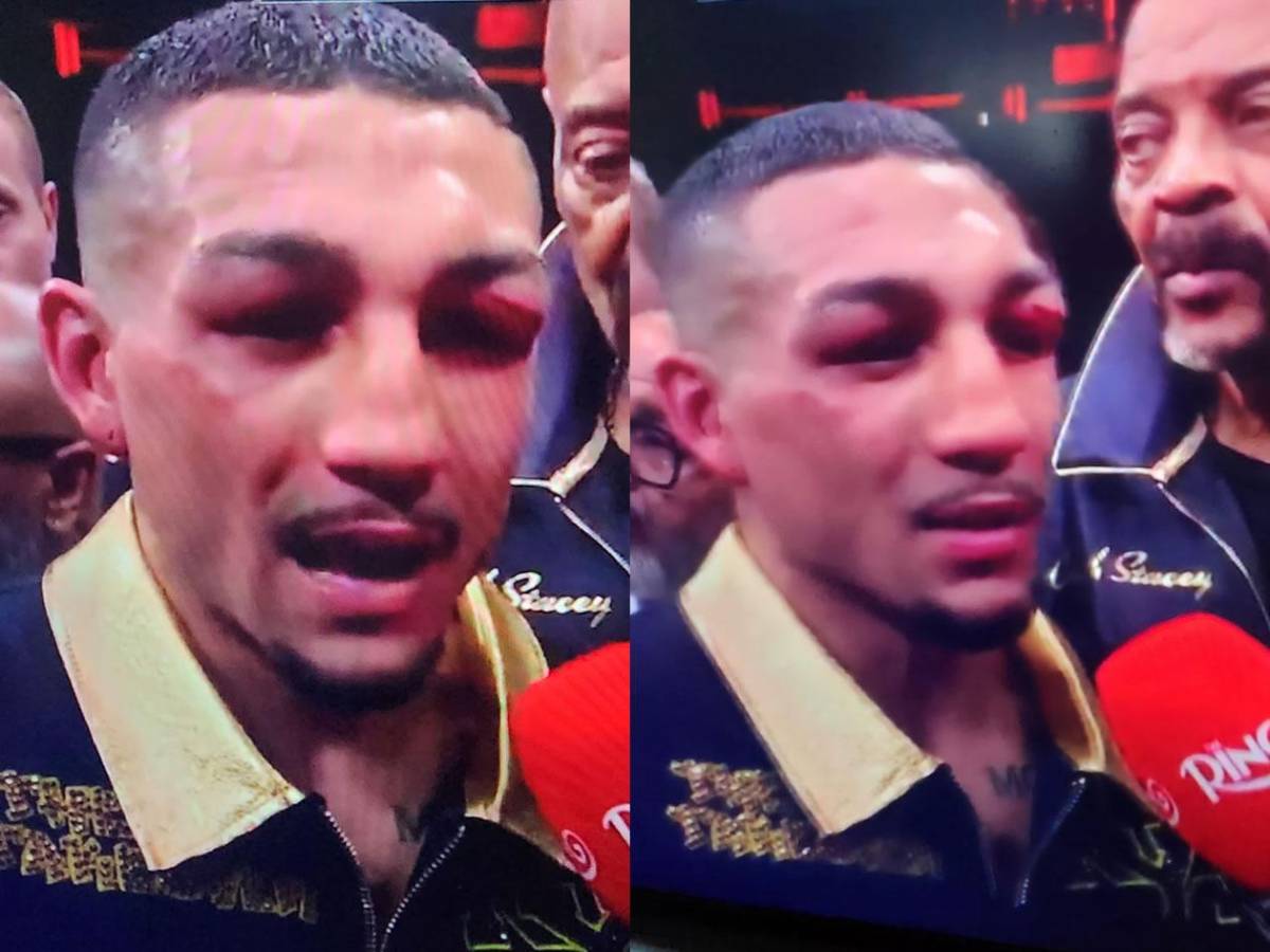 Los duros golpes que recibió Teófimo López ante Shakur Stevenson y sufrió burla