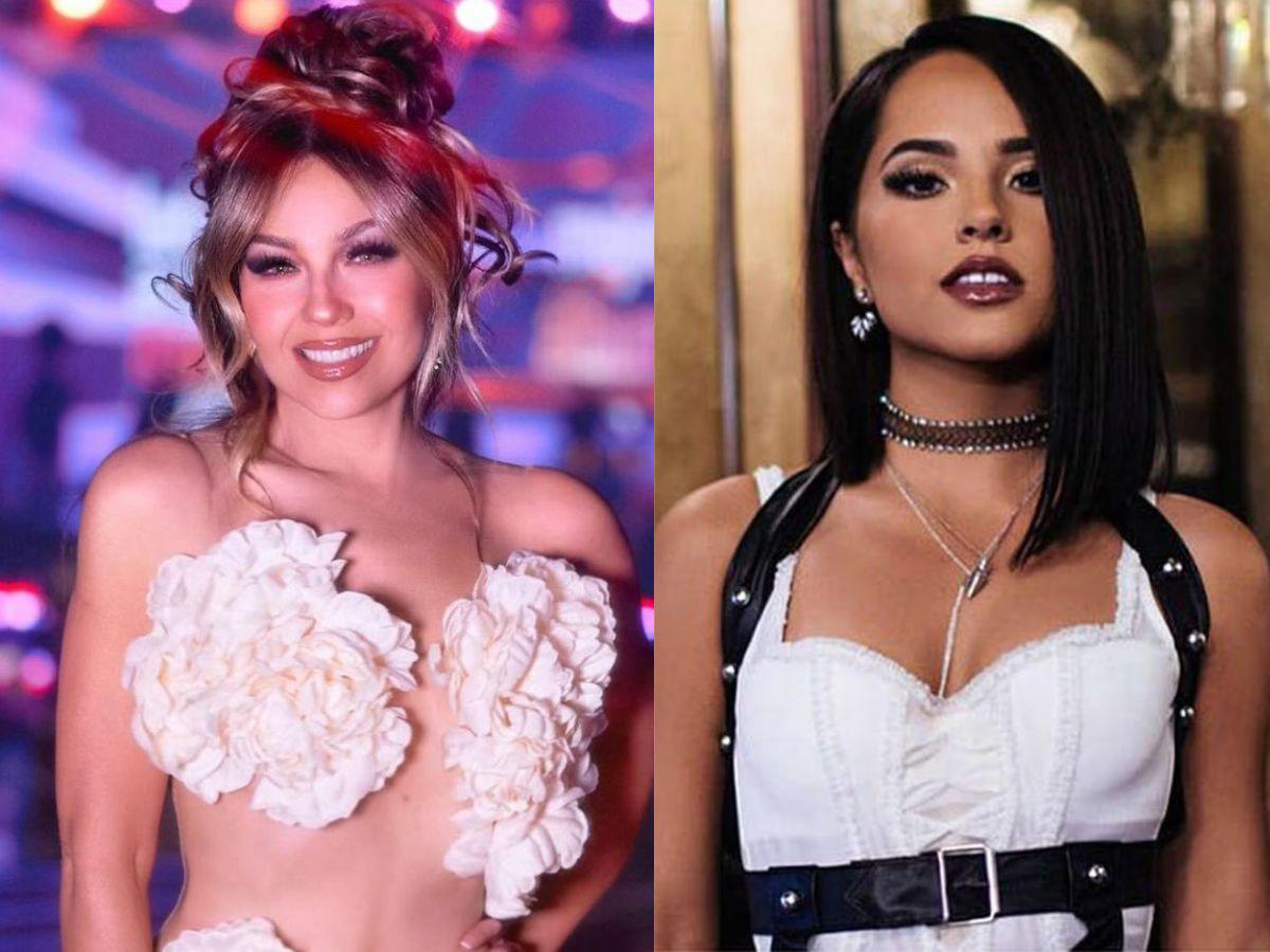 Thalía y Becky G protagonizan pleitazo en pleno escenario