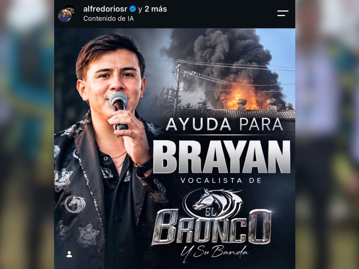 Vocalista de El Bronco resulta gravemente herido tras incendio