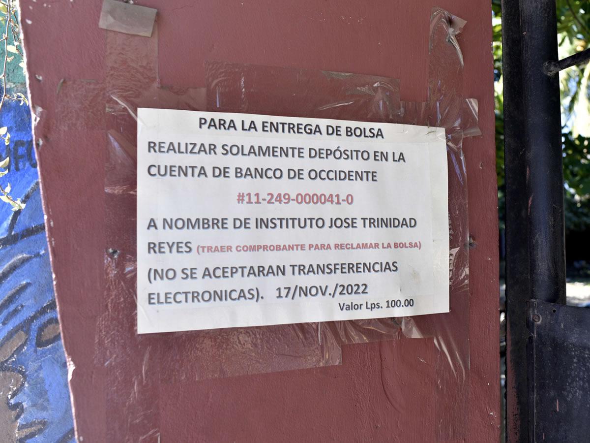 Matrícula disfrazada cobran en escuelas y colegios de San Pedro Sula