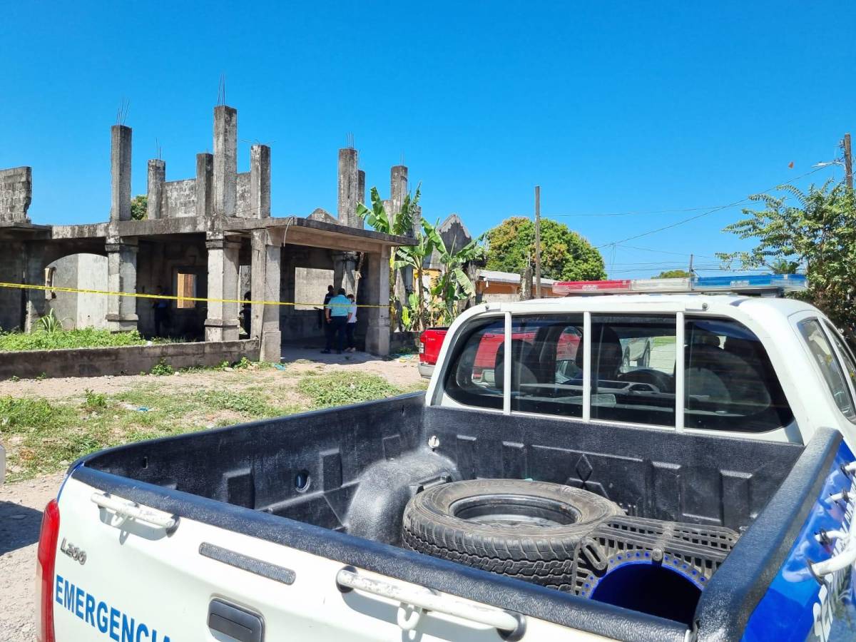 Hallan muerto a un hombre en casa abandonada de La Ceiba