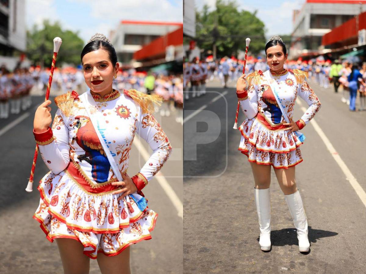 Palillonas de San Pedro Sula derrochan belleza en los desfiles