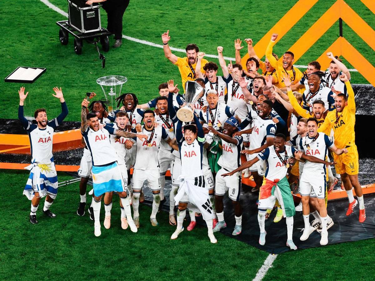 Tottenham celebra la Europa League, llanto de Heung-Min Son y tristeza del United