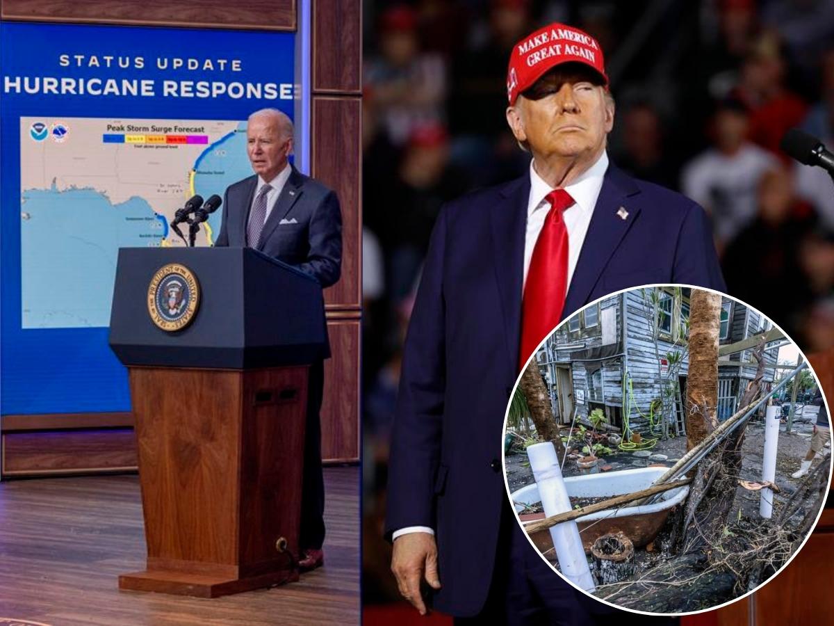 “Abandona las mentiras sobre los huracanes y ayuda a la gente”, dice Biden a Trump