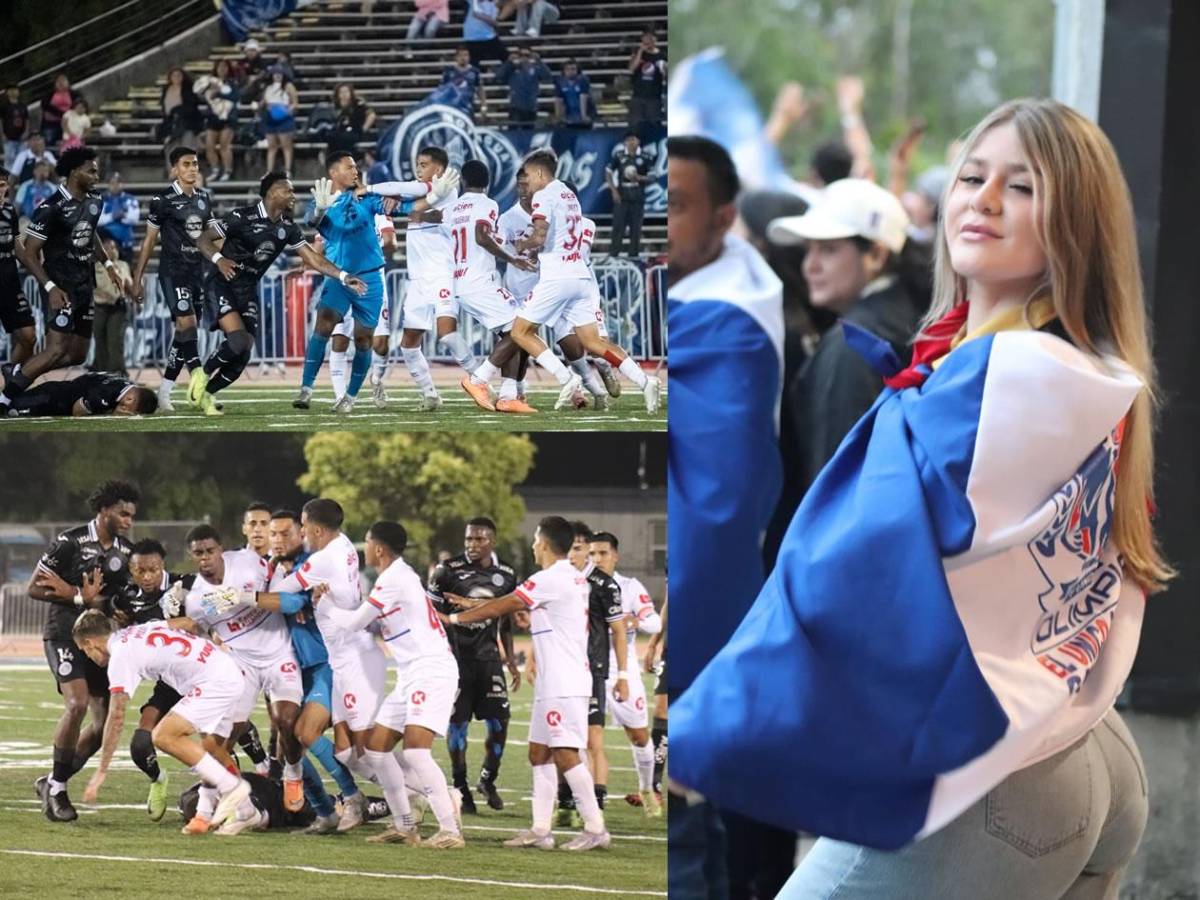 A los golpes Olimpia y Motagua: zafarrancho, expulsados y bellezas en New Orleans