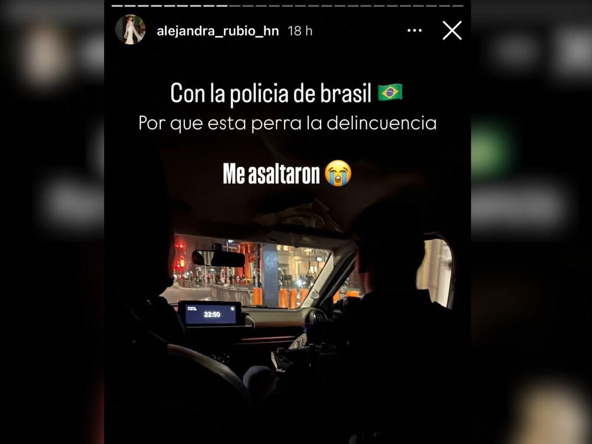 Asaltan a Alejandra Rubio en Brasil
