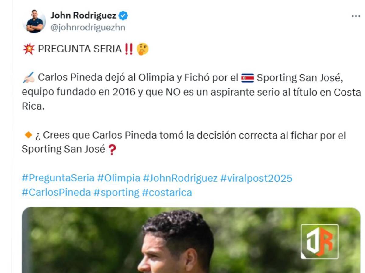 Mercado: Por esta sorprendente razón Carlos Pineda se va del Olimpia