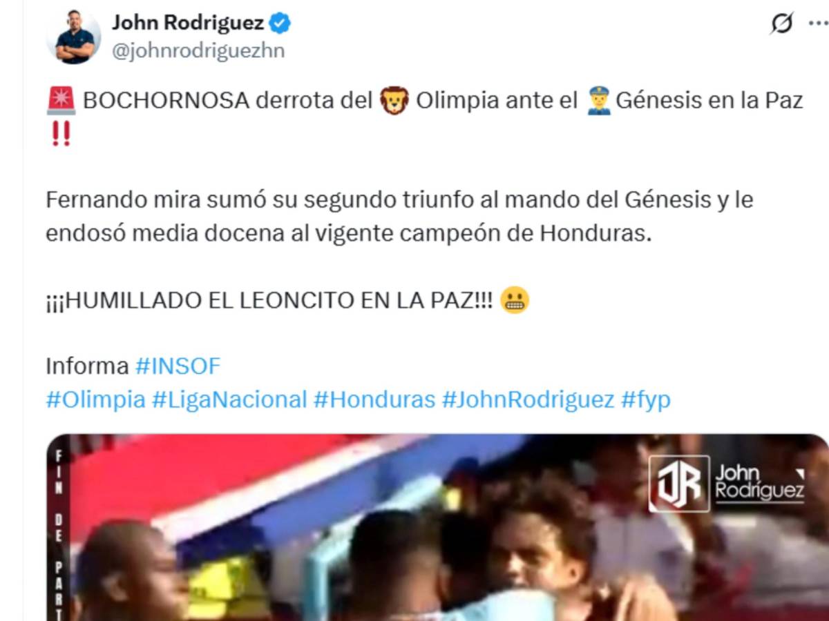 Indignación, sorpresa y señalan al culpable tras vapuleada histórica al Olimpia