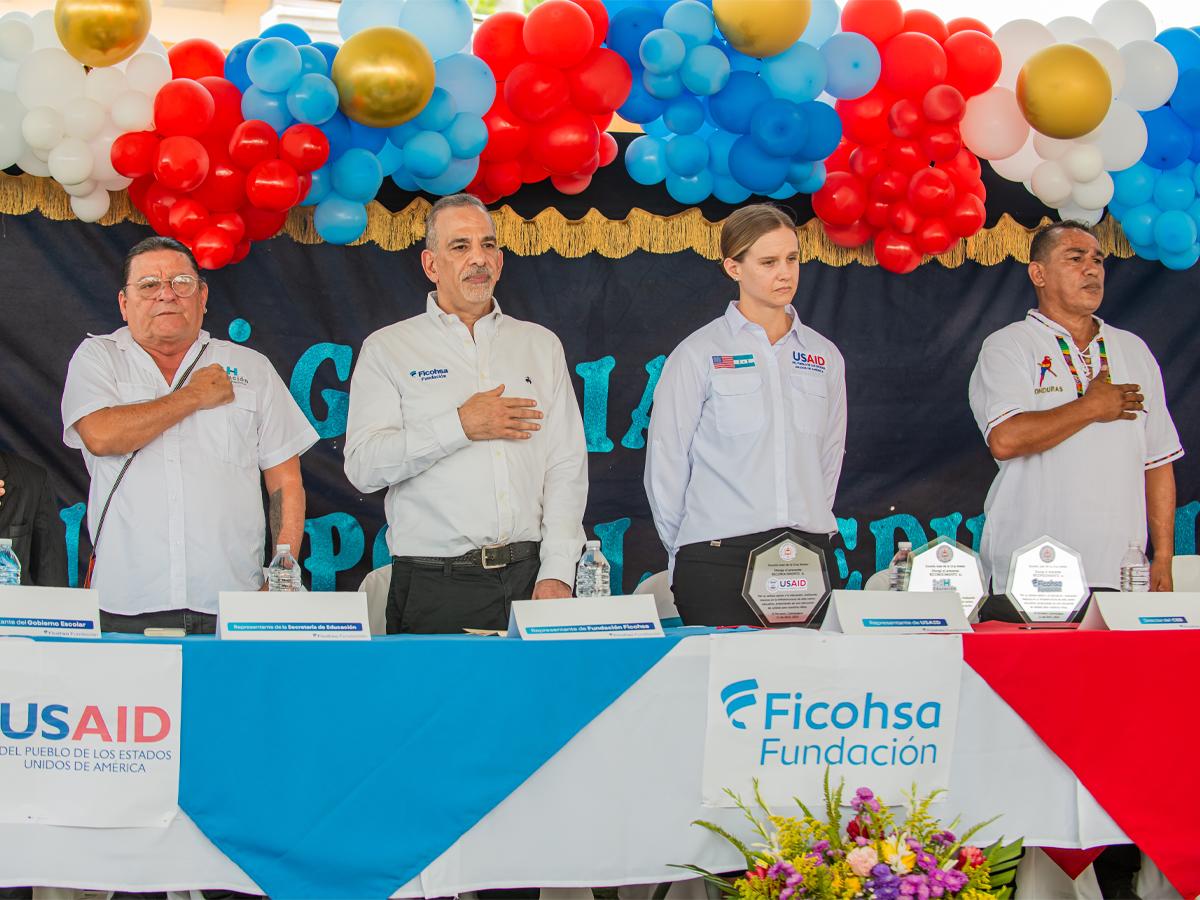 Fundación Ficohsa, como parte de la Alianza por la Educación, continúa trabajando en la mejora de escuelas
