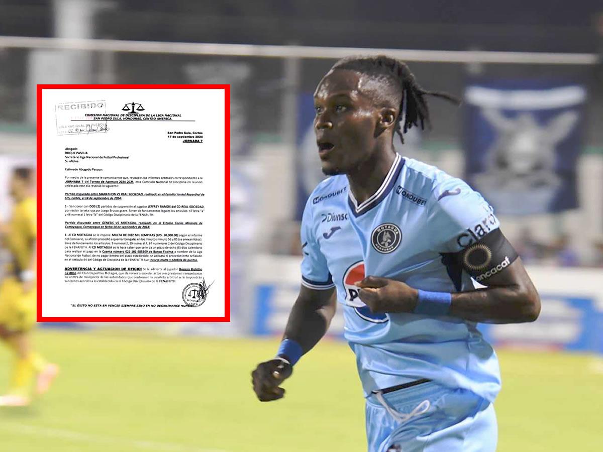 Comisión de Disciplina advierte a Rubilio y multa a Motagua: “De volver a suceder...”